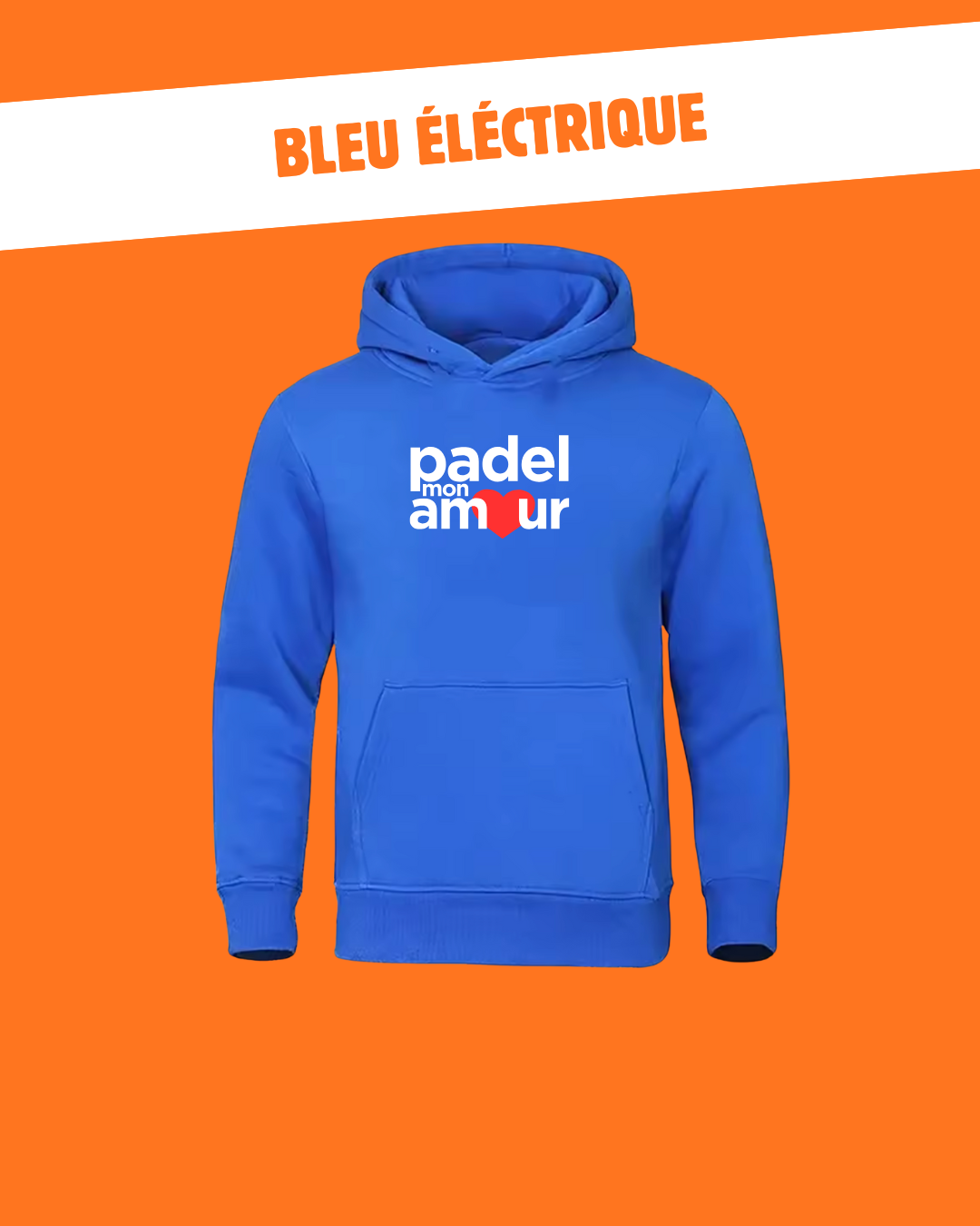 Hoodie Enfant Orange Carotte – Padel Mon Amour