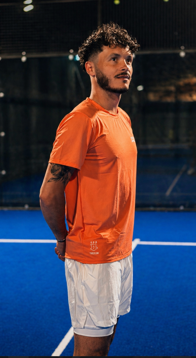 T-shirt Technique Pro Club Orange (NEW) - Padel Mon Amour