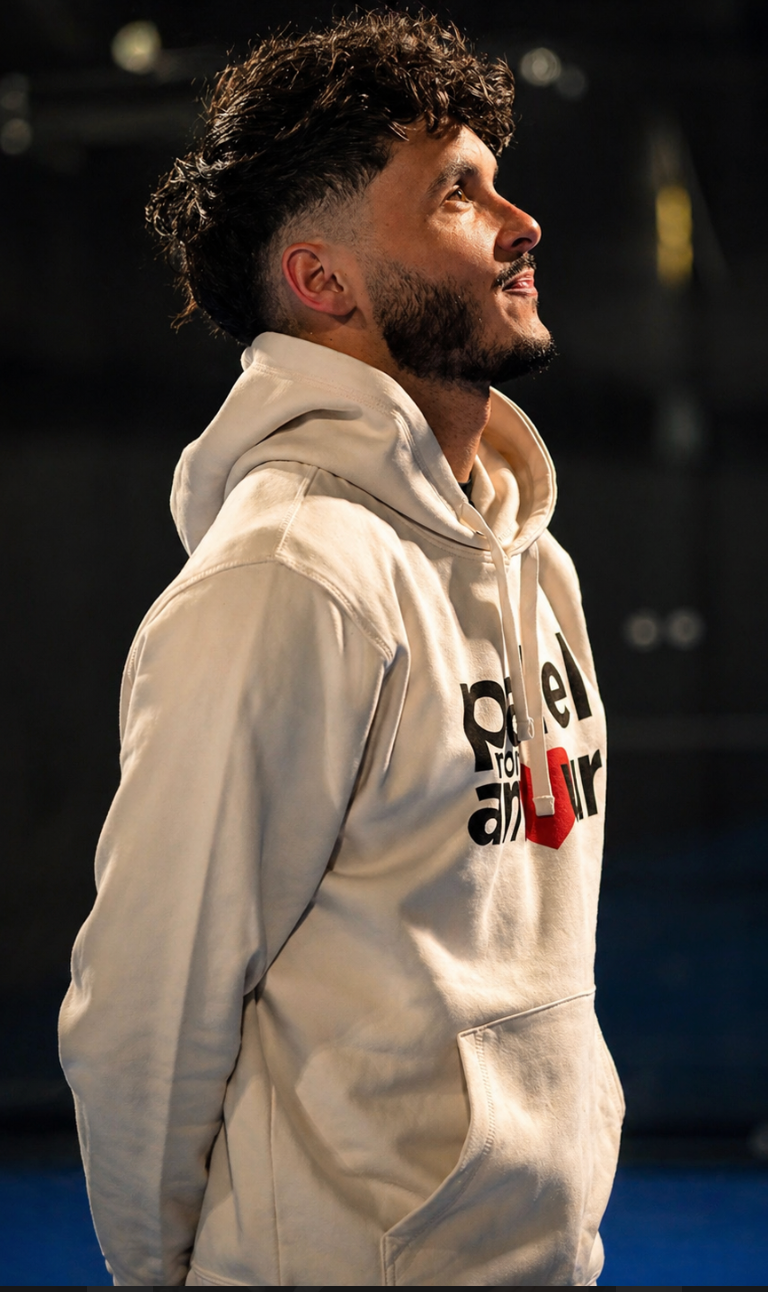 Hoodie Blanc Vintage Padel Mon Amour