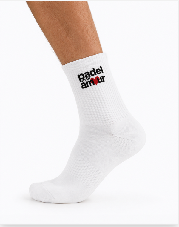 Chaussettes classiques blanches Padel Mon Amour (lot de 2)