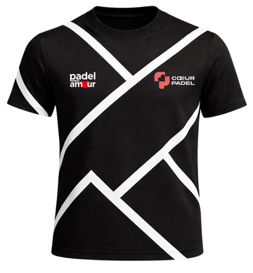 Maillot Padel Mon Amour x Cœur Padel- Noir