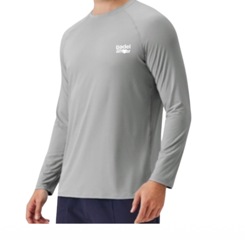 T-shirt manches longues pro "Argent"- Padel Mon Amour