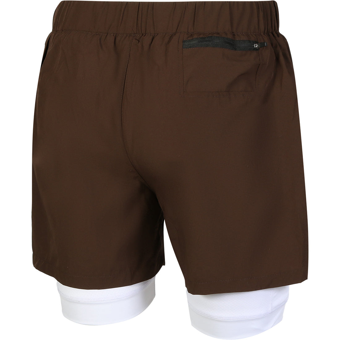 Short Padel Mon Amour 2 en 1 avec Collant Marron– Gamme "Pro"