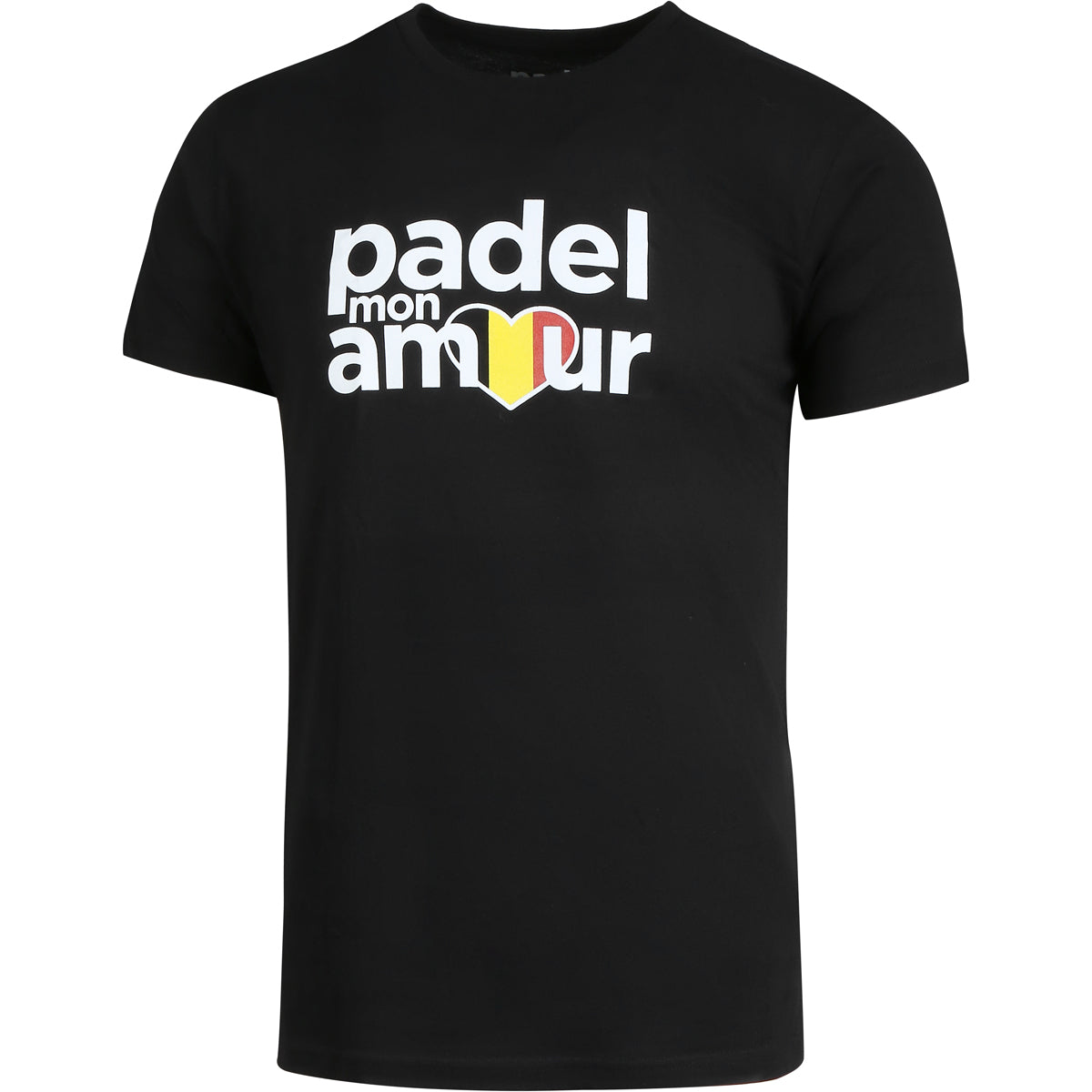 Black "Passion" Cotton T-Shirt Padel Mon Amour