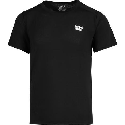 T-shirt Technique "Pro" Noir  - Padel Mon Amour